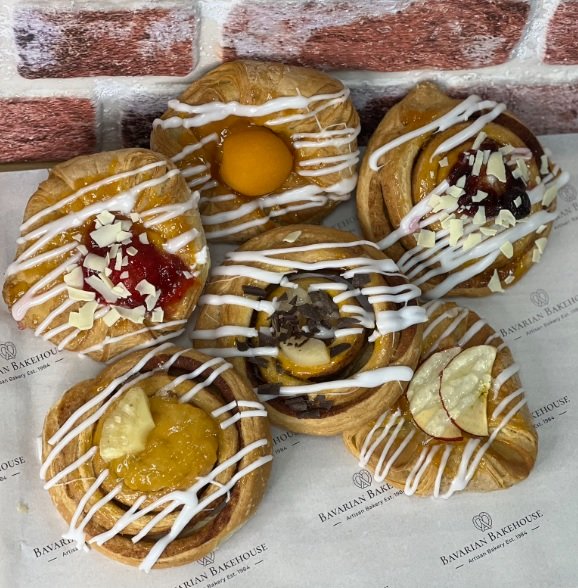 selection of 6 danish pastries