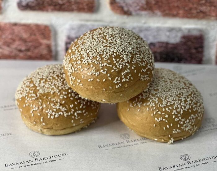 Sesame Brioche Burger Rolls x6