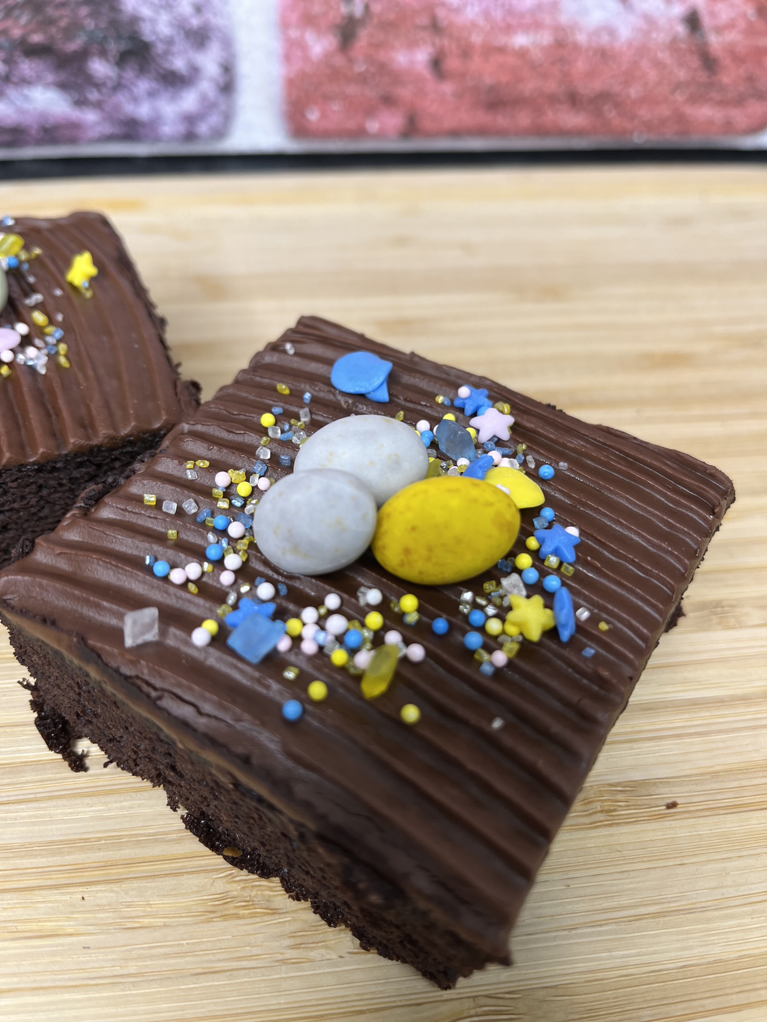 Easter Brownie Slice