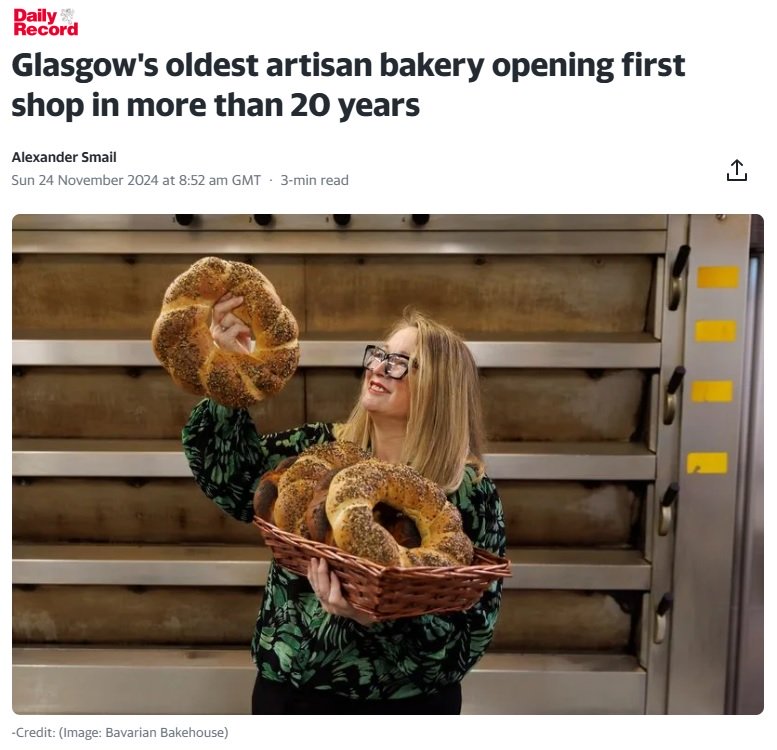 Glasgow’s oldest artisan bakery opening first shop in more than 20 years