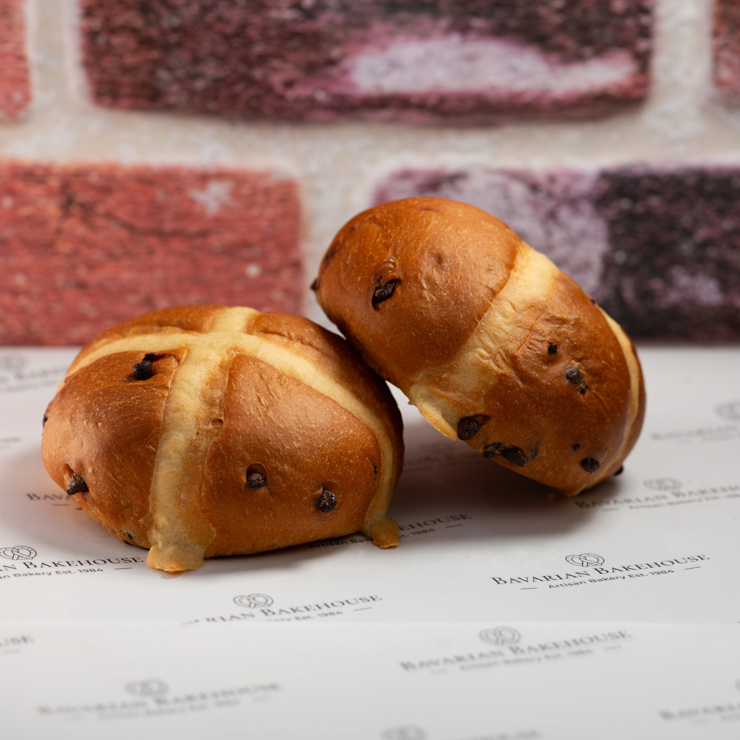 Big Chocolate Orange Hot Cross Buns (4)