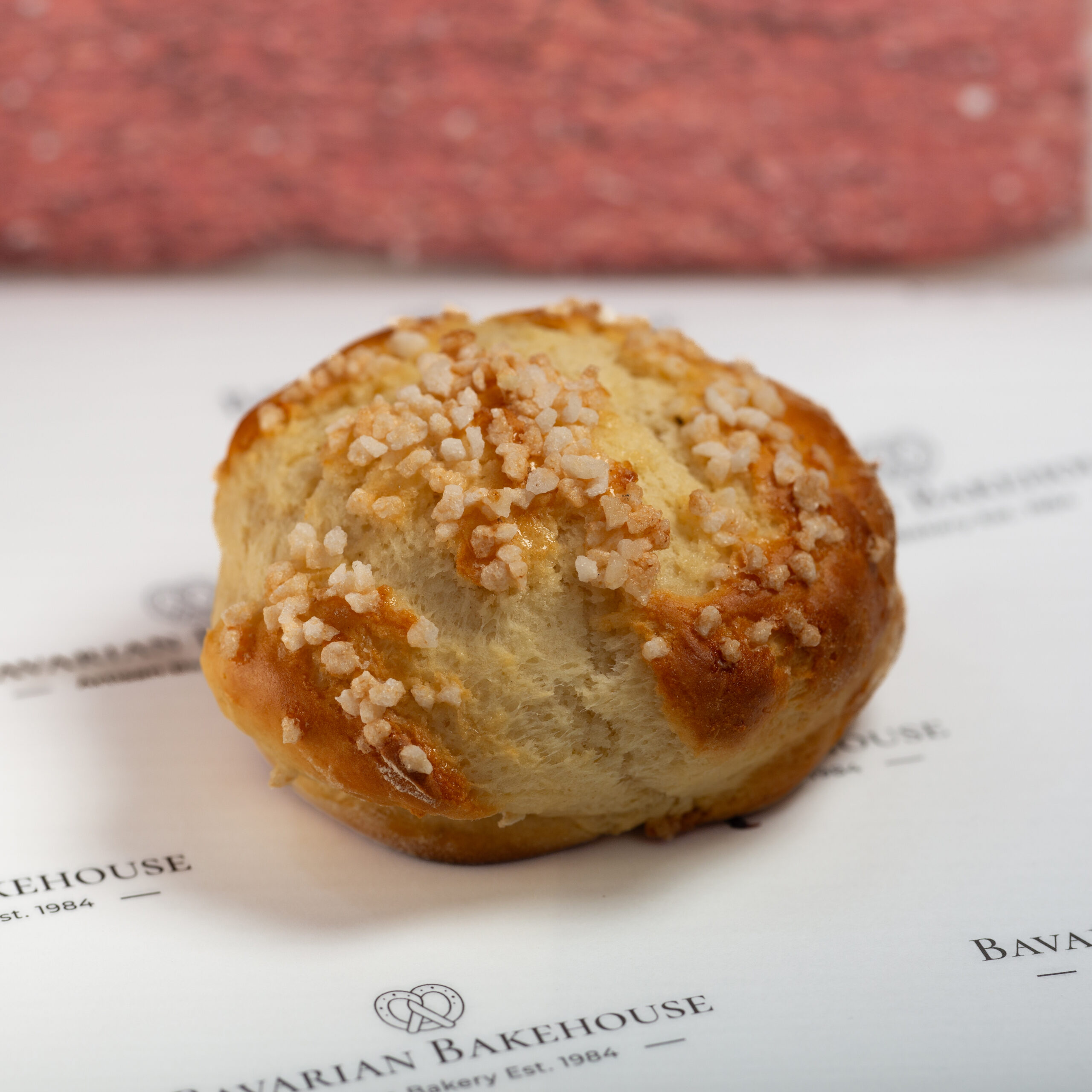Hand cut scones, flavoured with lemon and topped with sugar crystals.